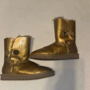 Gold ugg boots